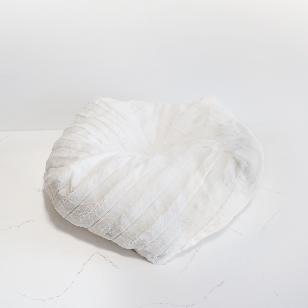 Dailypets Plush Comfort Pouf Cat Bed