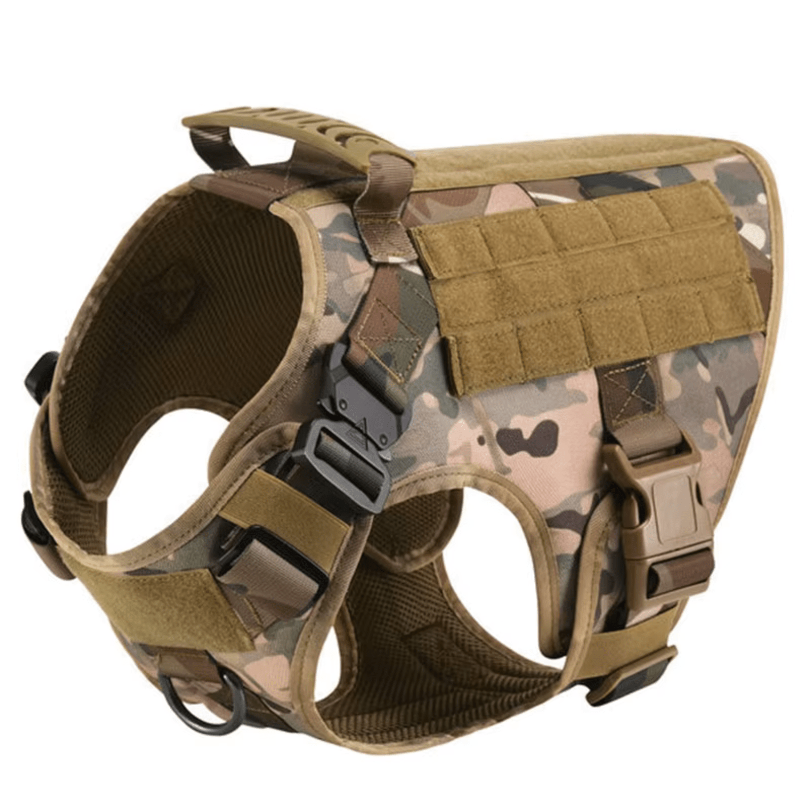 Dailypets Tactical Dog Harness with MOLLE System for Training and Outdoor Adventures