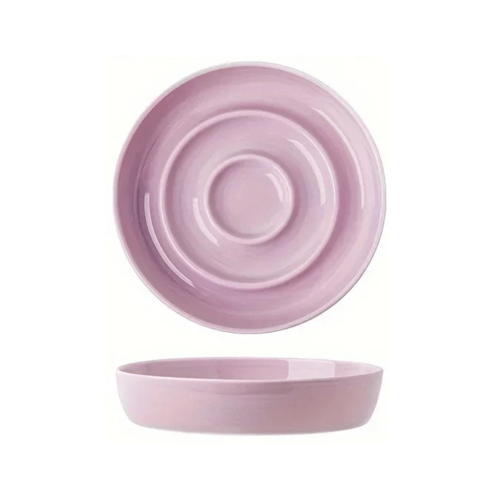 Dailypets Premium Ceramic Slow Feeder Pet Bowl with Stable Non-Slip Feeding Base