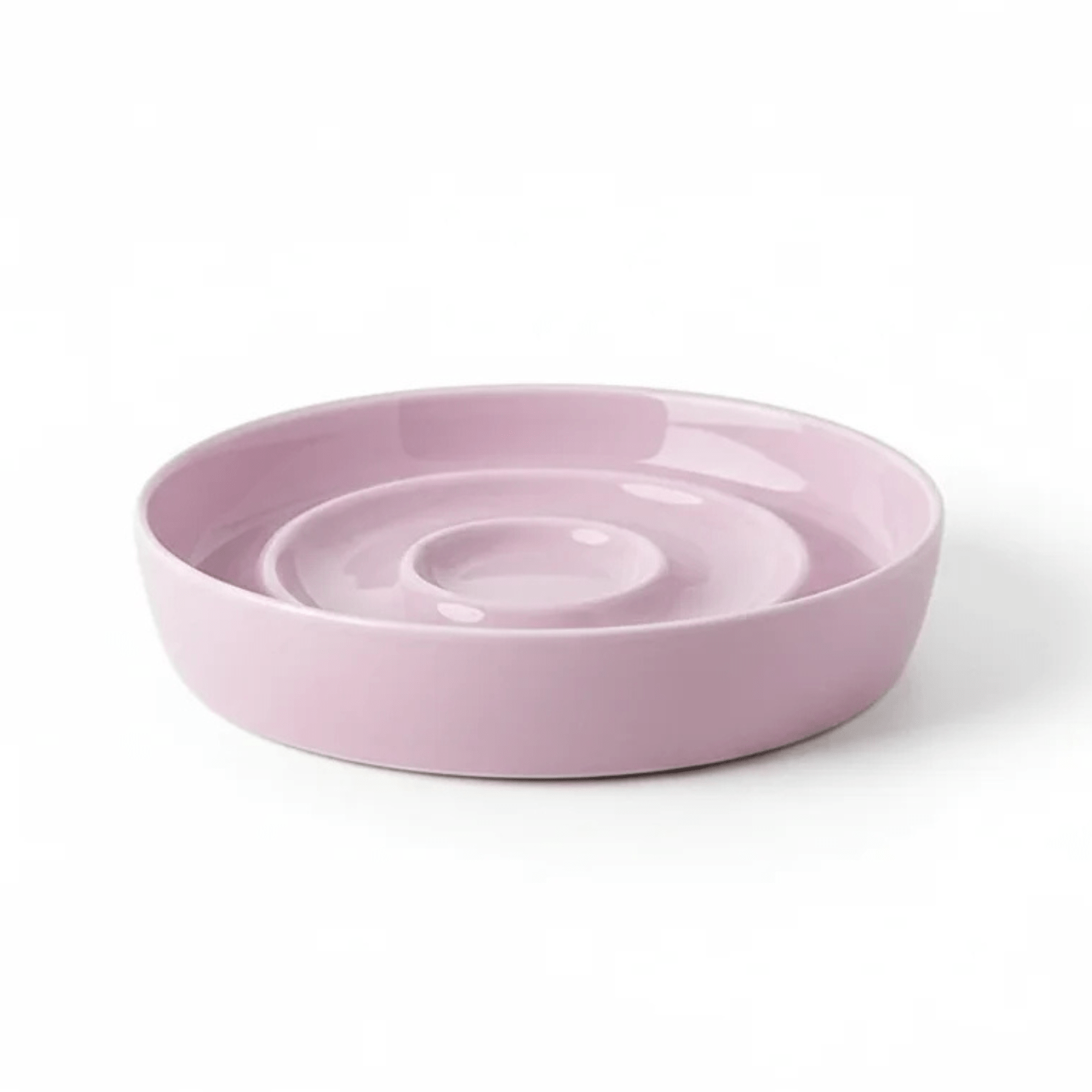 Dailypets Premium Ceramic Slow Feeder Pet Bowl with Stable Non-Slip Feeding Base
