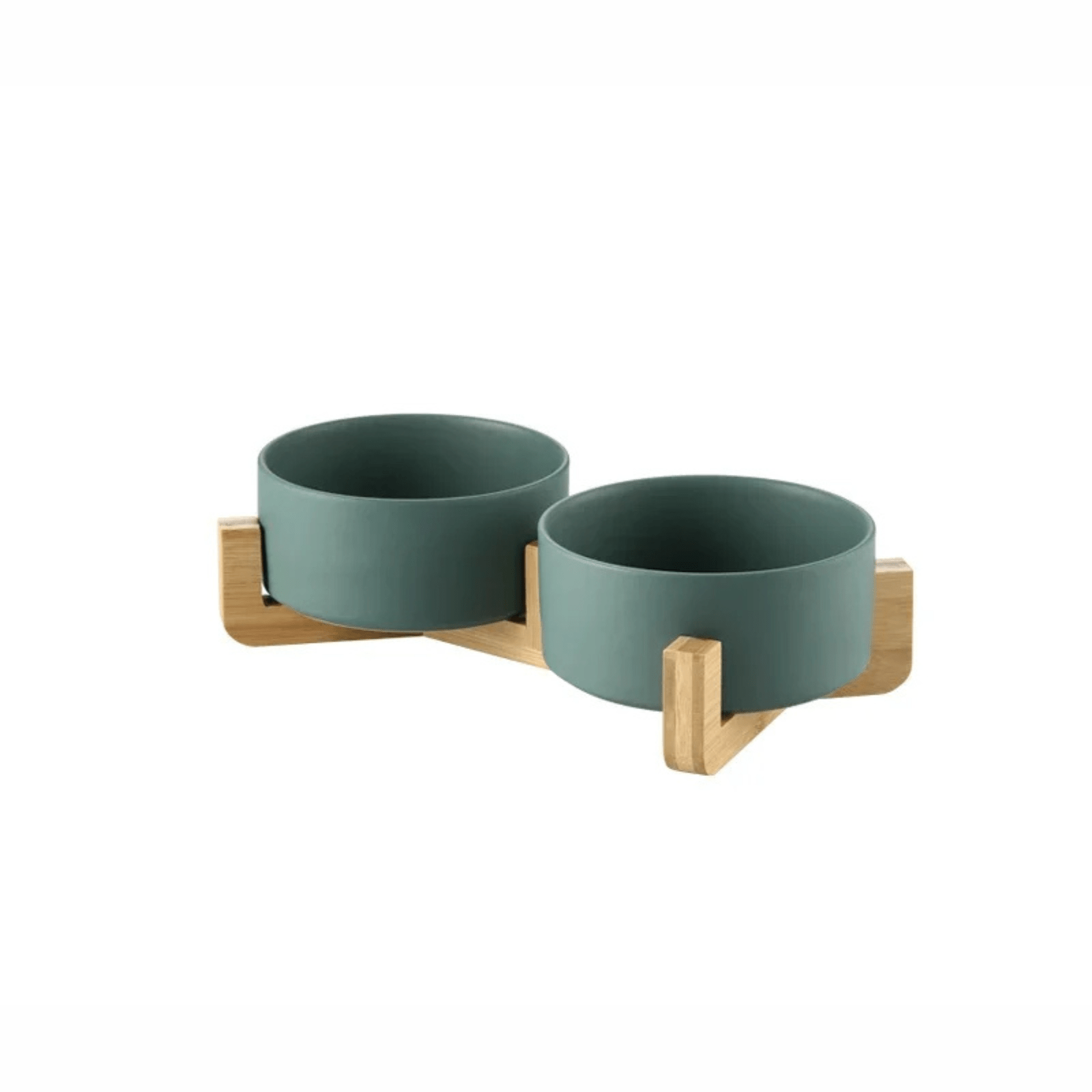 Dailypets Elevated Ceramic Pet Bowl Set of 2 with Stable Base for Food and Water Daily