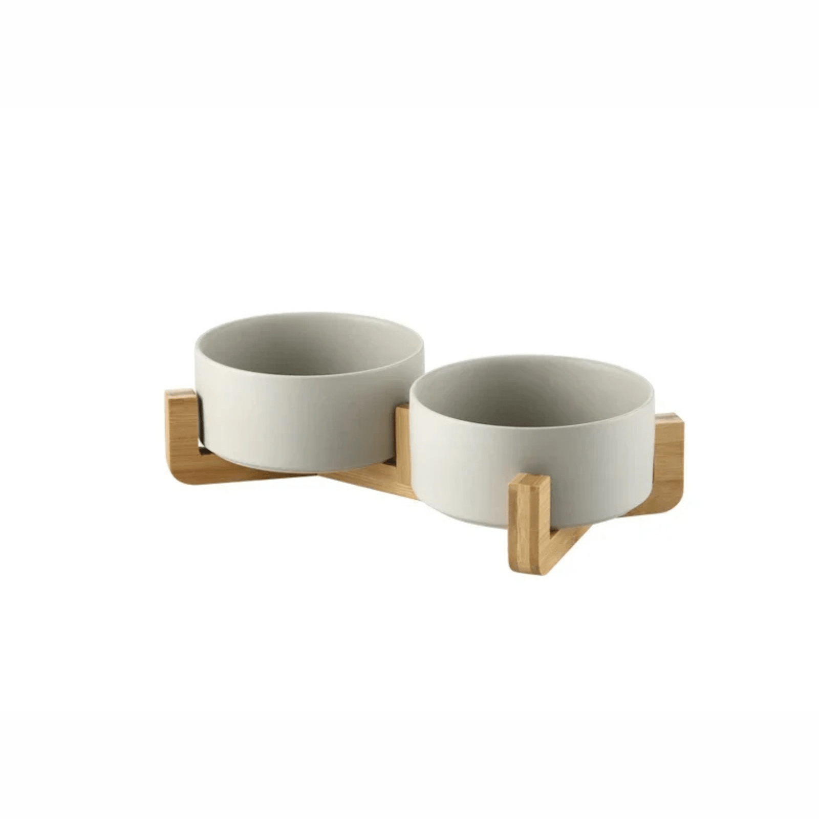 Dailypets Elevated Ceramic Pet Bowl Set of 2 with Stable Base for Food and Water Daily