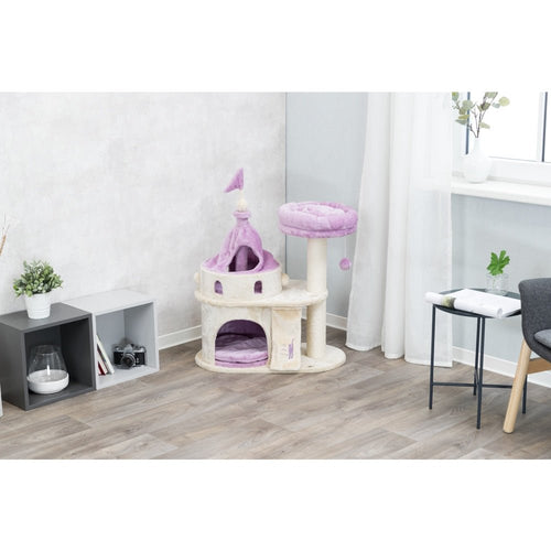 Dailypets Castle Cat Tree – Multi-Level Cat Tower with Condo, Princess House & Plush Perch