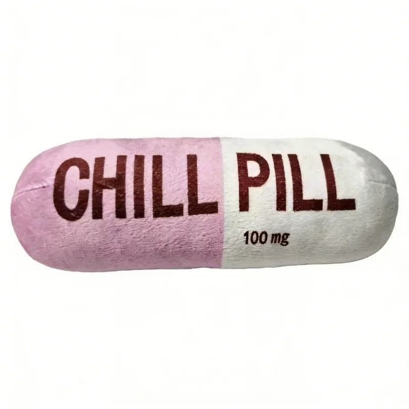 Dailypets Plush Capsule Dog Toy with Squeaker for Chewing & Play