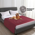 Dailypets Waterproof Pet Blanket with Non-Slip Backing for Furniture and Travel Use