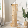 Dailypets Modern Wooden Cat Tower with Sisal Perches