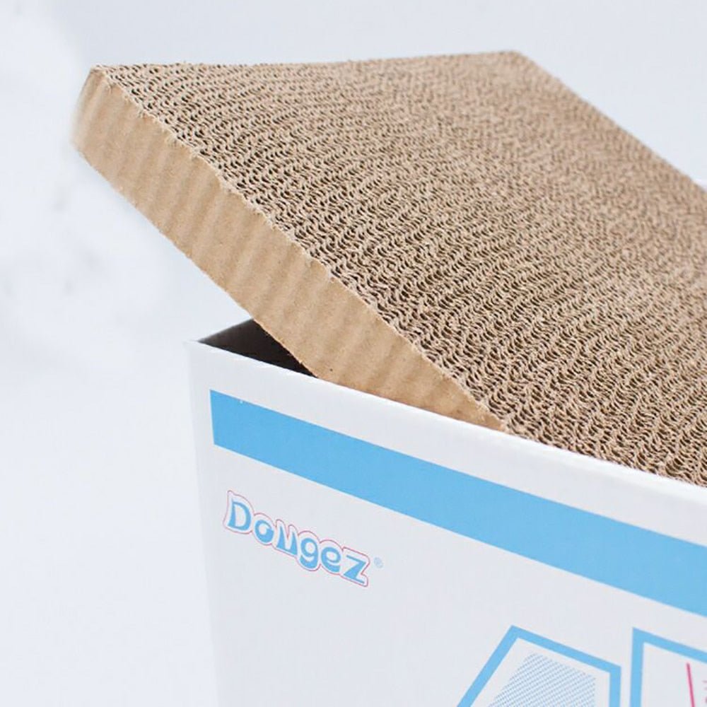Dailypets Japanese Style Cardboard Cat Bed – Cozy Indoor Cat Lounge with Corrugated Base