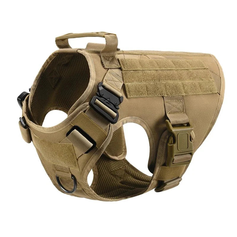 Dailypets Tactical Dog Harness with Handle & Leash for Training, Hiking & Outdoor Adventures