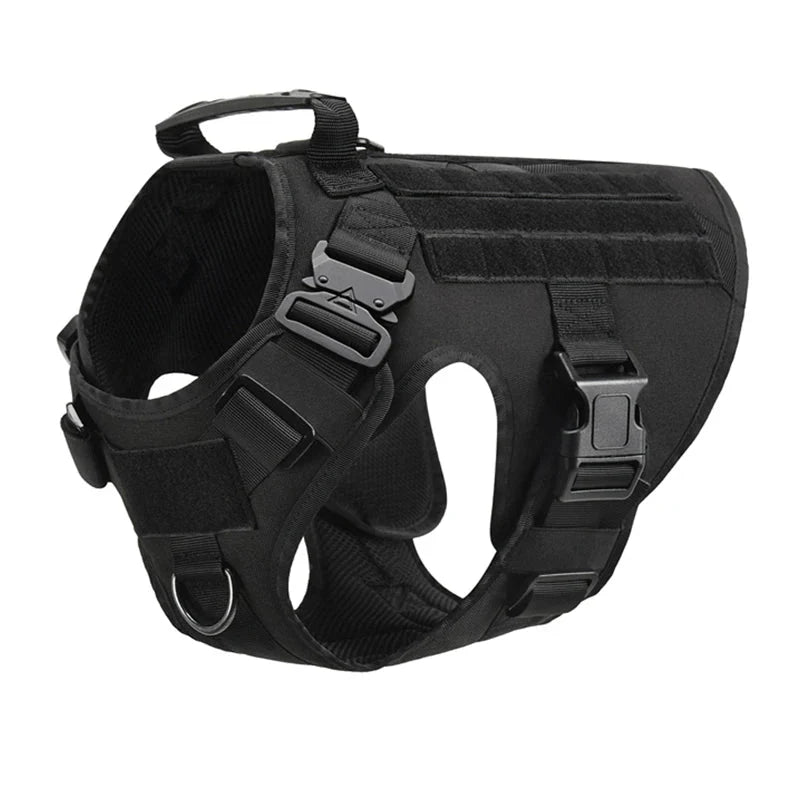 Dailypets Tactical Dog Harness with Handle & Leash for Training, Hiking & Outdoor Adventures