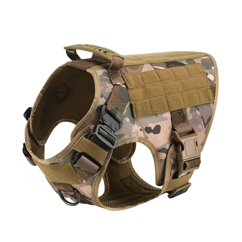 Dailypets Tactical Dog Harness with Handle & Leash for Training, Hiking & Outdoor Adventures