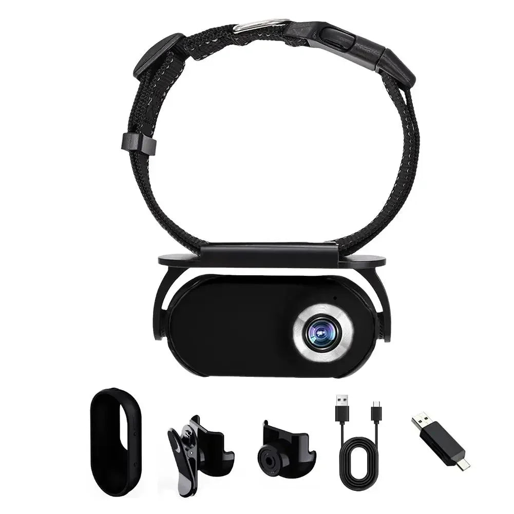 Dailypets Wearable Pet Collar Camera with 1080P Video and Compact Lightweight Design