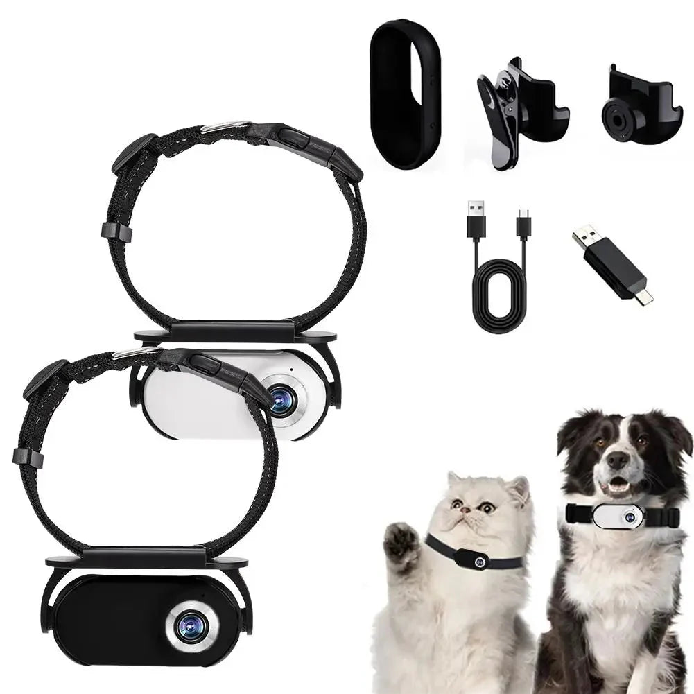 Dailypets Wearable Pet Collar Camera with 1080P Video and Compact Lightweight Design