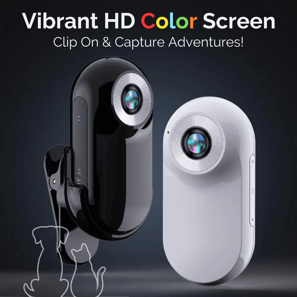 Dailypets Wearable Pet Collar Camera with 1080P Video and Compact Lightweight Design