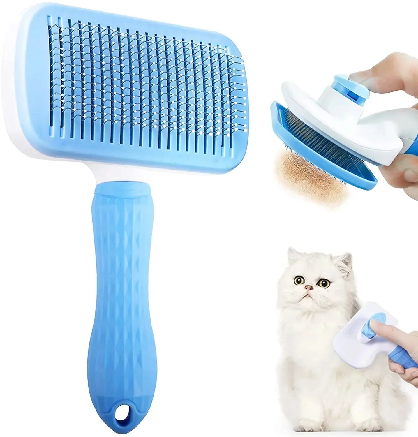 Dailypets Multi-Purpose Pet Grooming Brush for Dogs and Cats with Comfortable Grip
