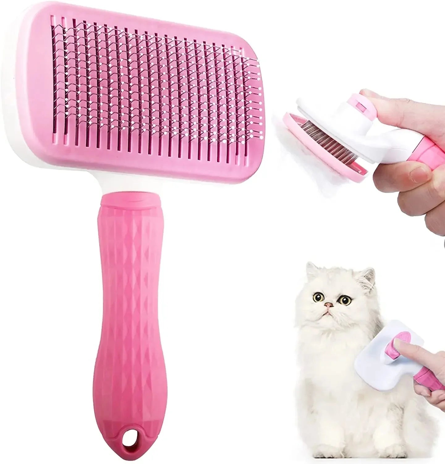 Dailypets Multi-Purpose Pet Grooming Brush for Dogs and Cats with Comfortable Grip