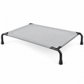 POUPIPETS Raised Dog Bed – Elevated Cooling Pet Cot with Breathable Mesh for Large Dogs