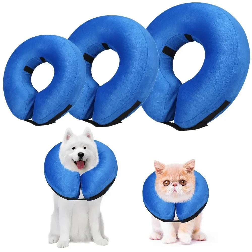 Dailypets Comfortable Inflatable Recovery Collar for Dogs and Cats Healing Support