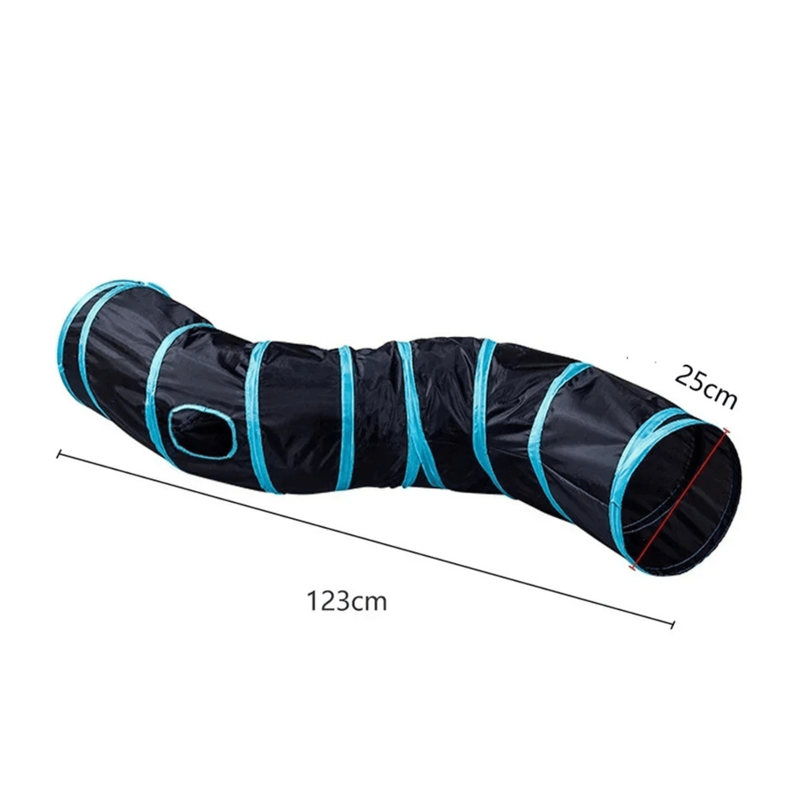 Dailypets Foldable Cat Tunnel for Indoor Play with Crinkle Design & Cross Tunnel Fun