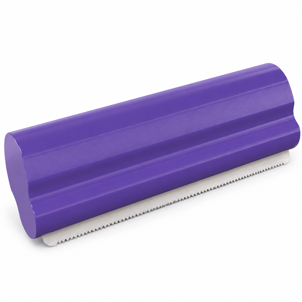POUPIPETS Deshedding Brush – 5-Inch Undercoat Grooming Tool for Dogs & Cats, Purple