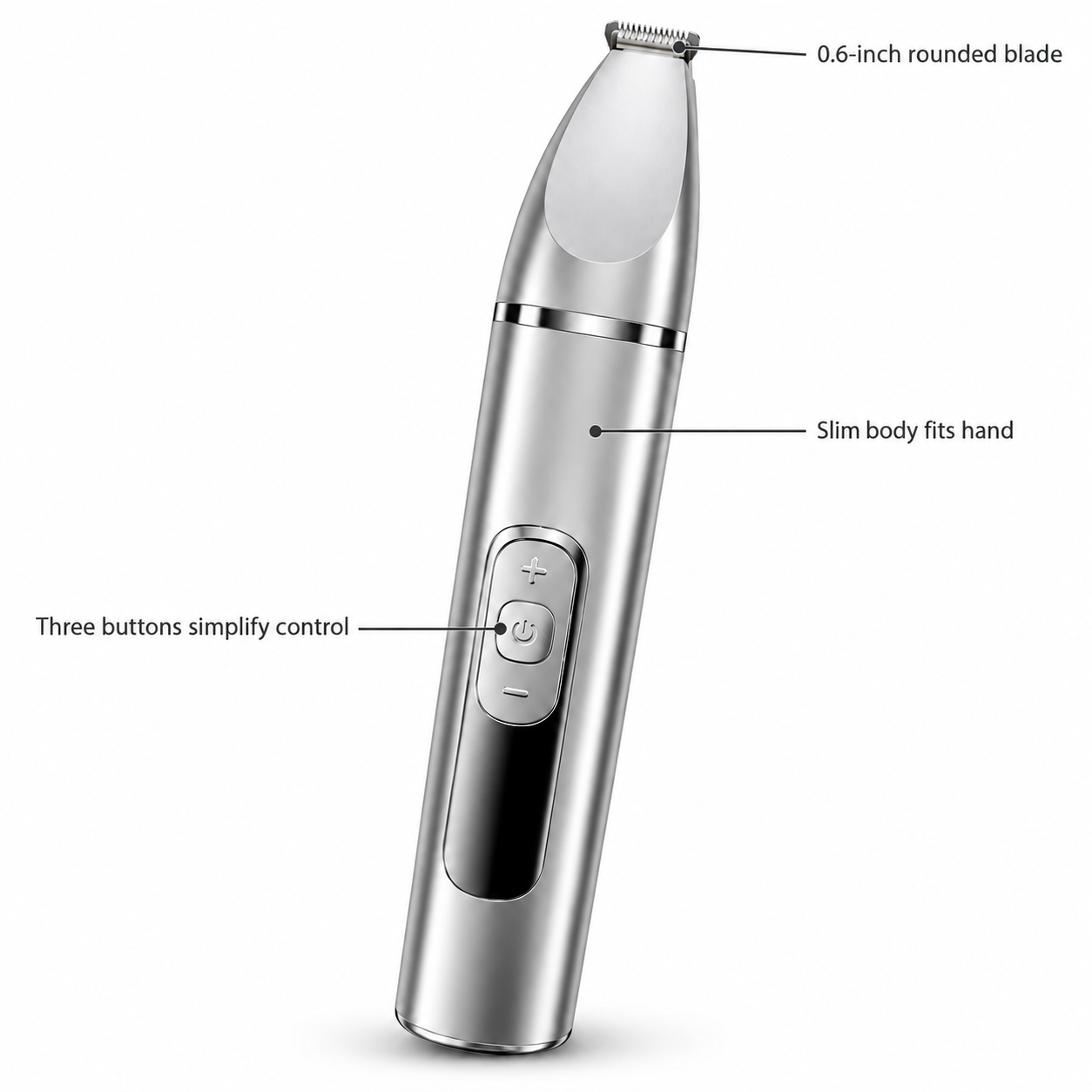 POUPIPETS Dog Grooming Kit – 4-in-1 Cordless Pet Clipper with LCD Display & Paw Trimmer