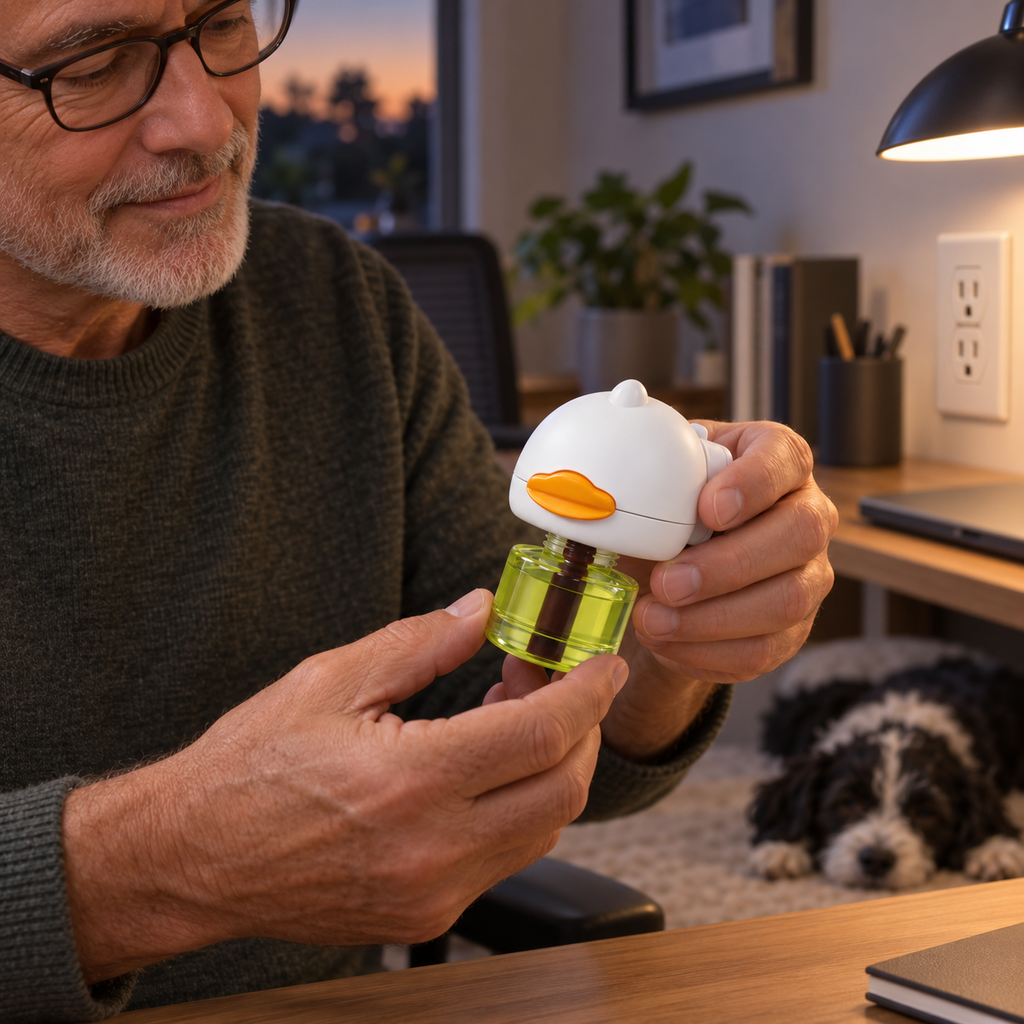 POUPIPETS Dog Calming Diffuser Kit – Pheromone Plug-In with 60-Day Supply & 2 Refills