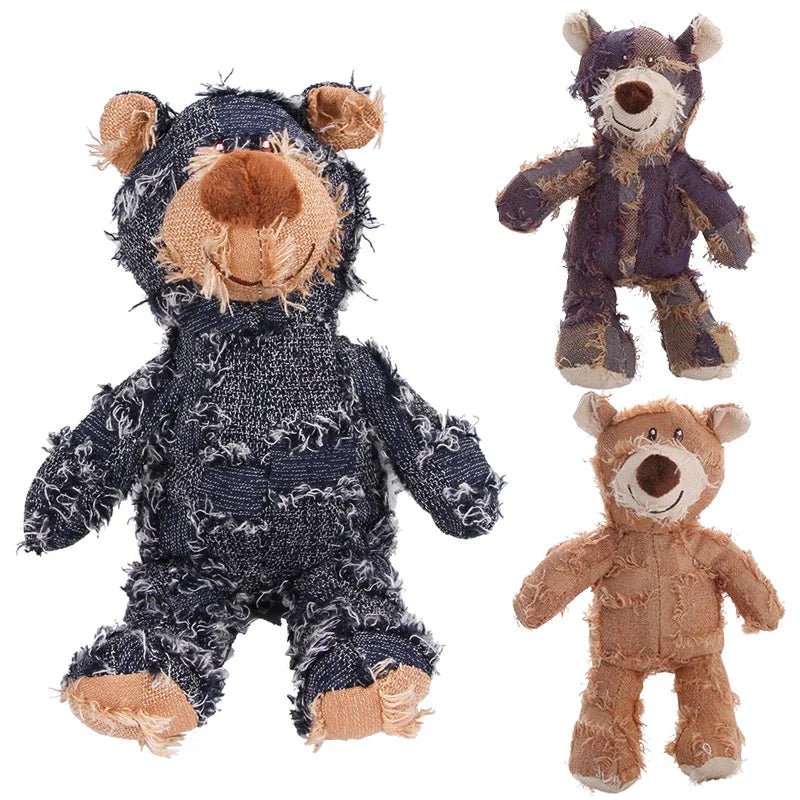 Dailypets Plush Teddy Bear Toy for Small Dogs with Soft Chew Design