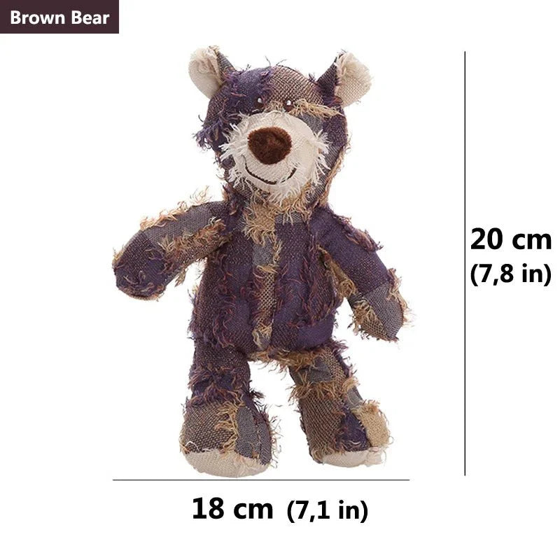 Dailypets Plush Teddy Bear Toy for Small Dogs with Soft Chew Design