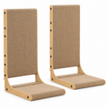 POUPIPETS Cat Scratching Board – 2-Pack L-Shaped Cardboard Scratcher, 25.6" Tall