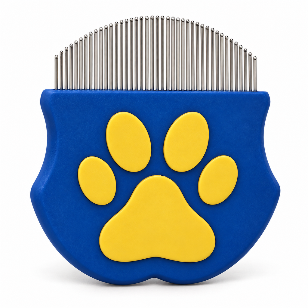 POUPIPETS Pet Eye Comb – Stainless Steel Tear Stain Remover for Dogs & Cats