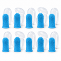 POUPIPETS Dog Toothbrush – 360° Silicone Finger Brush for Dogs & Cats, 2 Pack