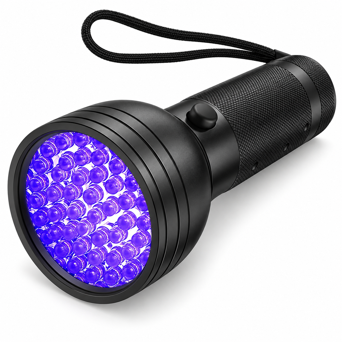POUPIPETS UV Flashlight – 51 LED Black Light Pet Urine & Stain Detector for Dogs & Cats