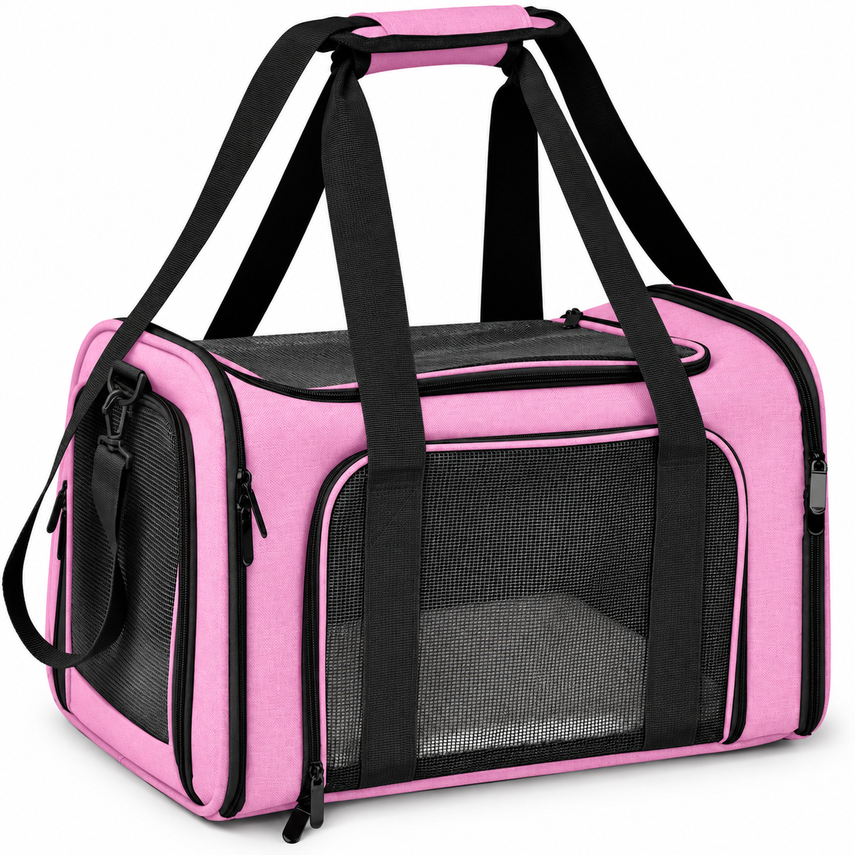 POUPIPETS Pet Carrier – Soft Sided TSA Airline Approved Travel Bag for Cats & Small Dogs