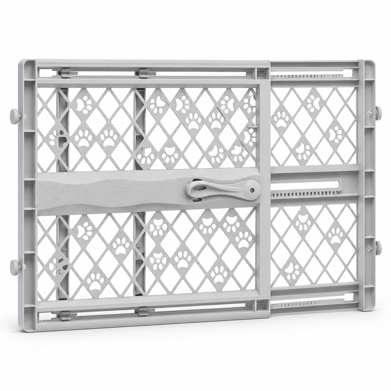 POUPIPETS Pet Gate – 26–40" Expandable Pressure Mount Dog Gate, 23" Tall, No Tools