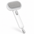 POUPIPETS Cat Slicker Brush, Self-Cleaning Shedding & Grooming Brush for Long & Short Hair