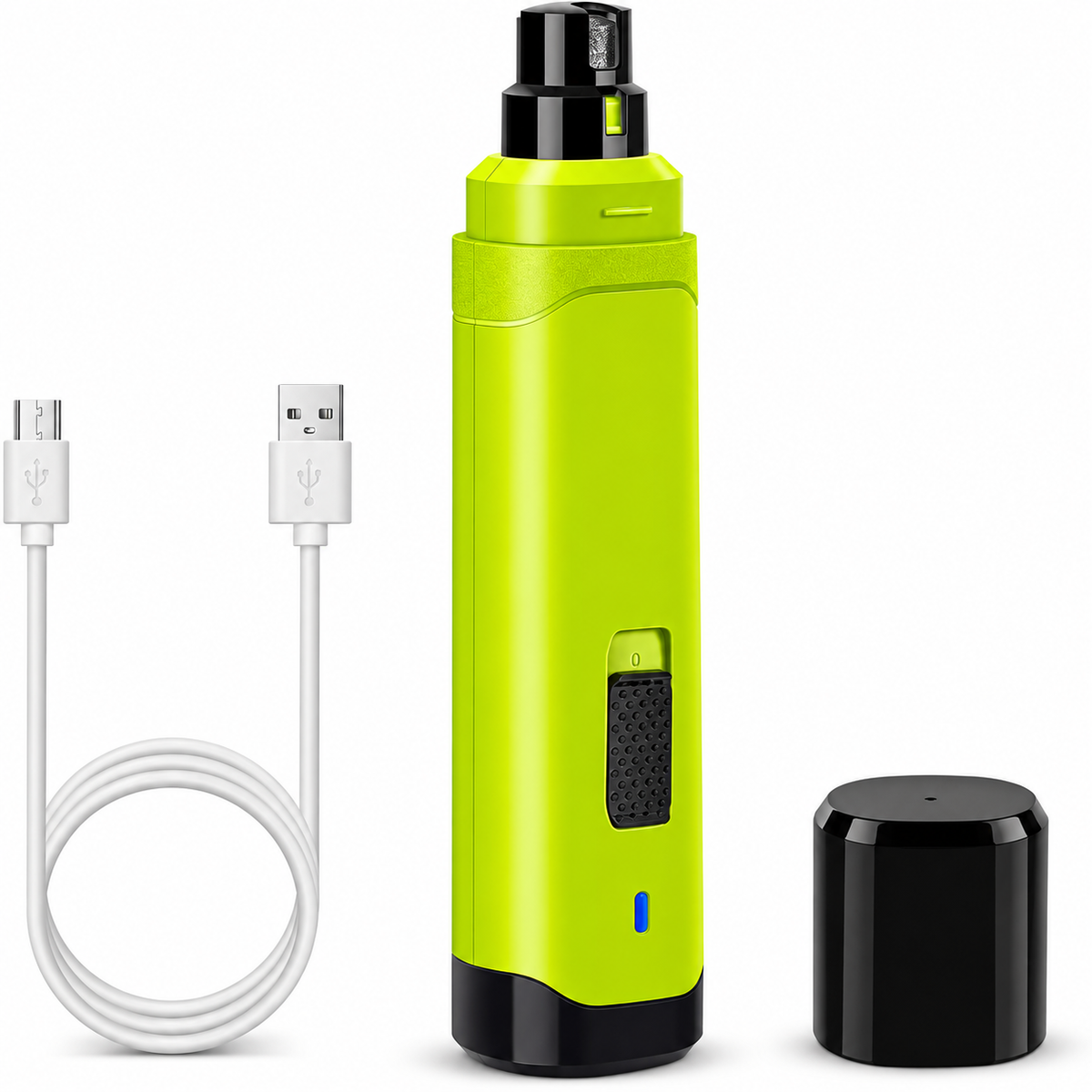 POUPIPETS Dog Nail Grinder – 2-Speed Rechargeable Low-Noise Pet Nail Trimmer for Dogs & Cats