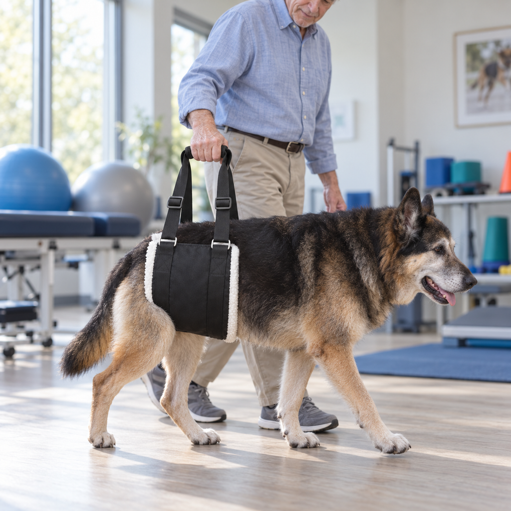 POUPIPETS Dog Support Sling – Adjustable Hind Leg Mobility Aid for Large Dogs