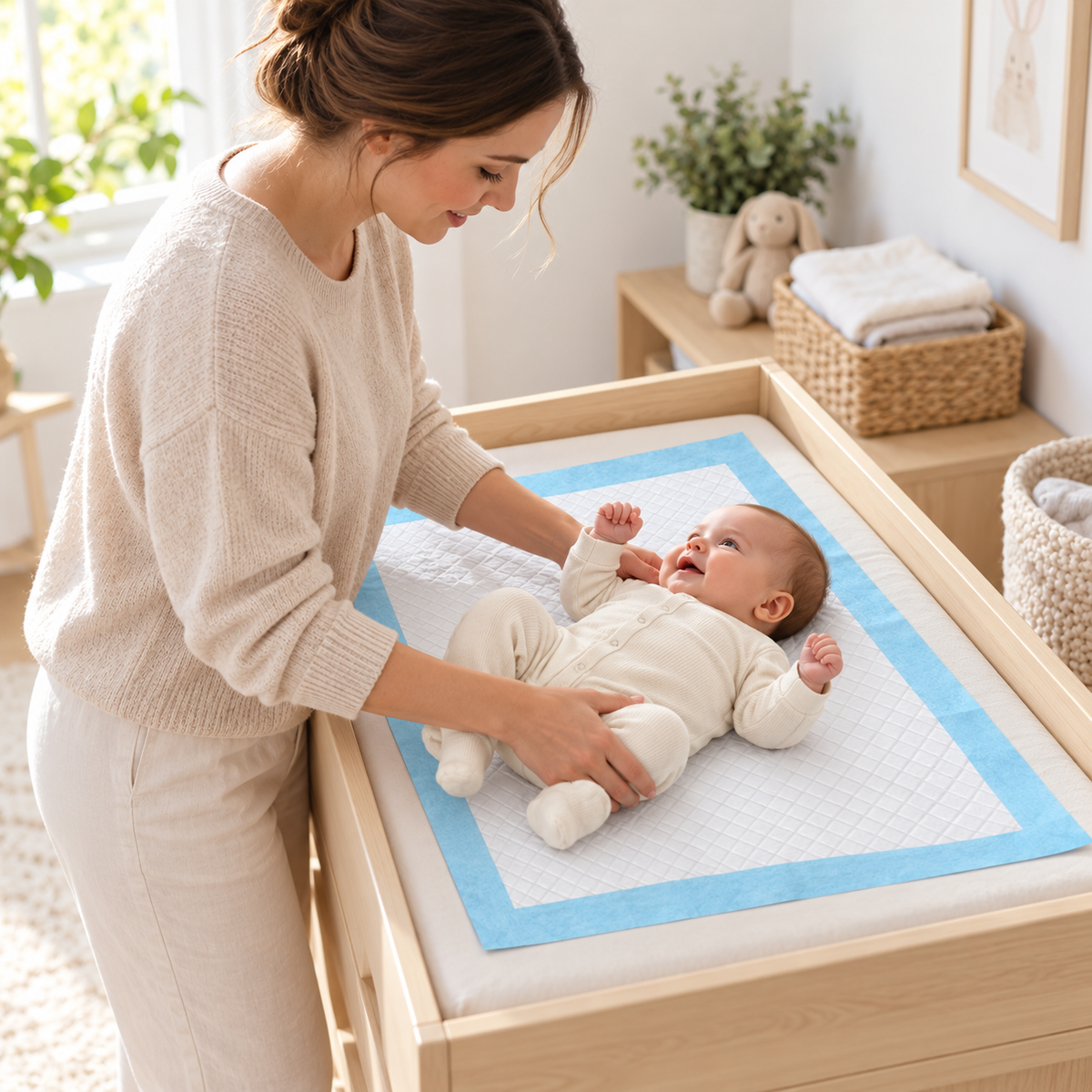 POUPIPETS Puppy Training Pads – 17" x 13" Super Absorbent Disposable Underpads, 50 Count
