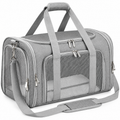 POUPIPETS Pet Carrier – Soft-Sided Collapsible Travel Bag for Cats & Small Dogs