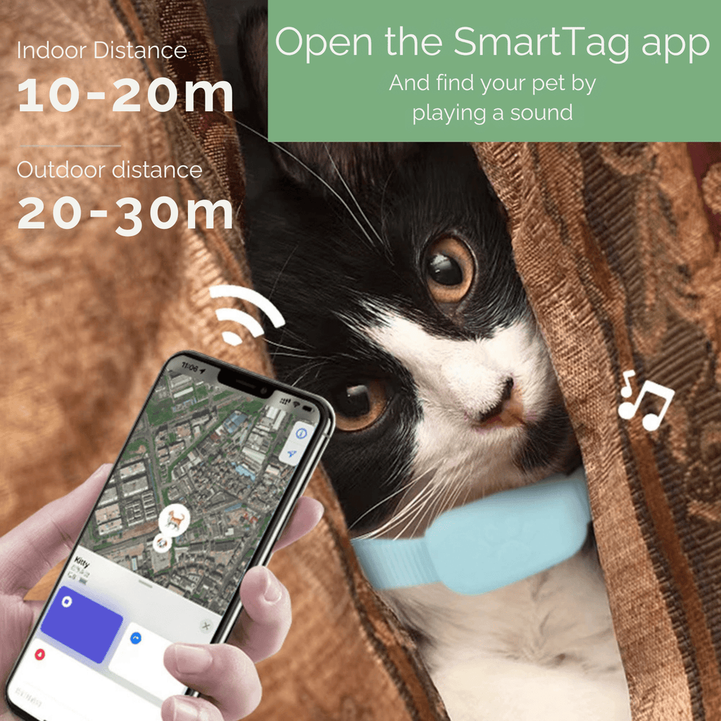 Dailypets Android Pet Tracker with SmartTag App and Bluetooth Location Support