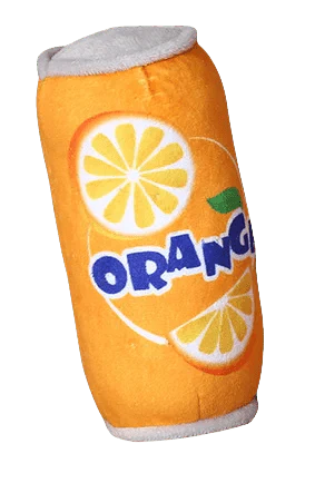 Dailypets Plush Beverage Can Dog Toy with Squeaker for Interactive Play