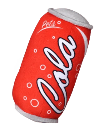 Dailypets Plush Beverage Can Dog Toy with Squeaker for Interactive Play