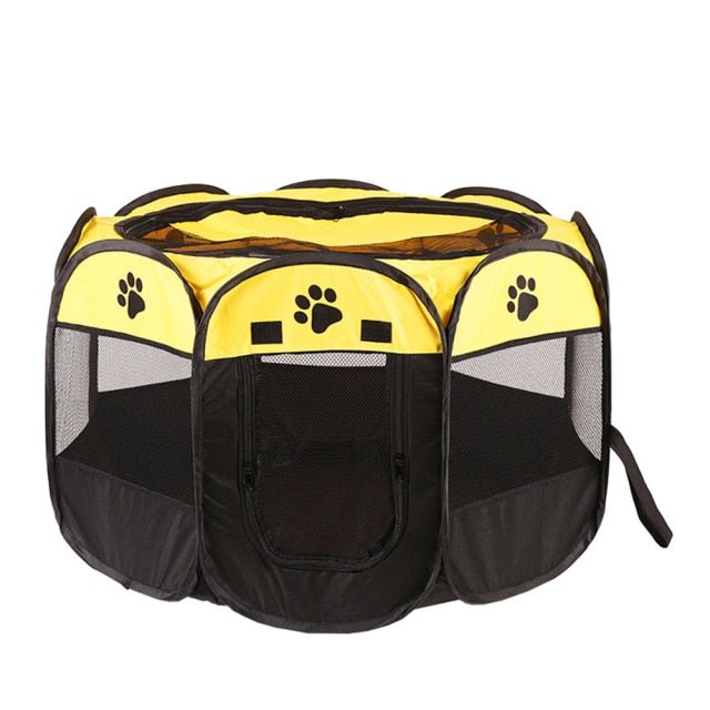 Dailypets Pop-Up Pet Playpen – Portable Mesh Exercise Pen