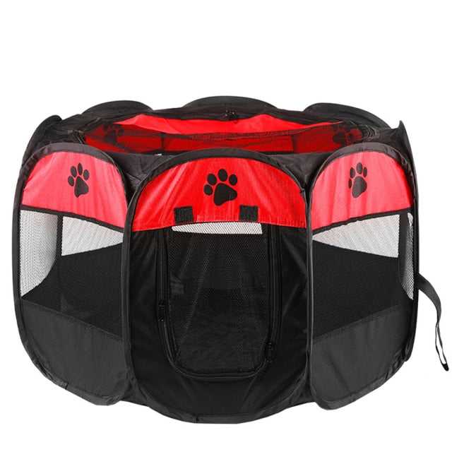 Dailypets Pop-Up Pet Playpen – Portable Mesh Exercise Pen