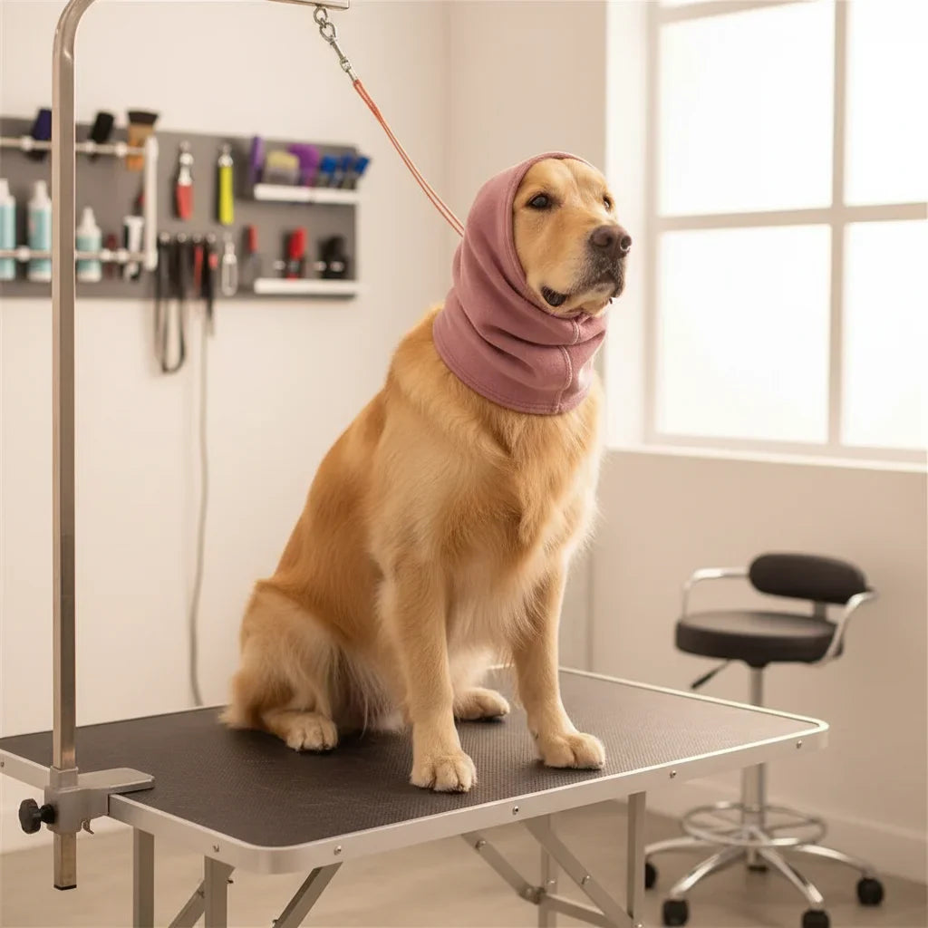 Dailypets Dog Ear Protection Hood with Soft Stretch Fabric for Warm Winter Comfort