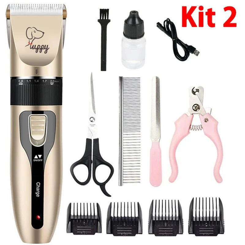 Dailypets Professional Pet Clipper Kit with Quiet Motor and Adjustable Grooming Speeds
