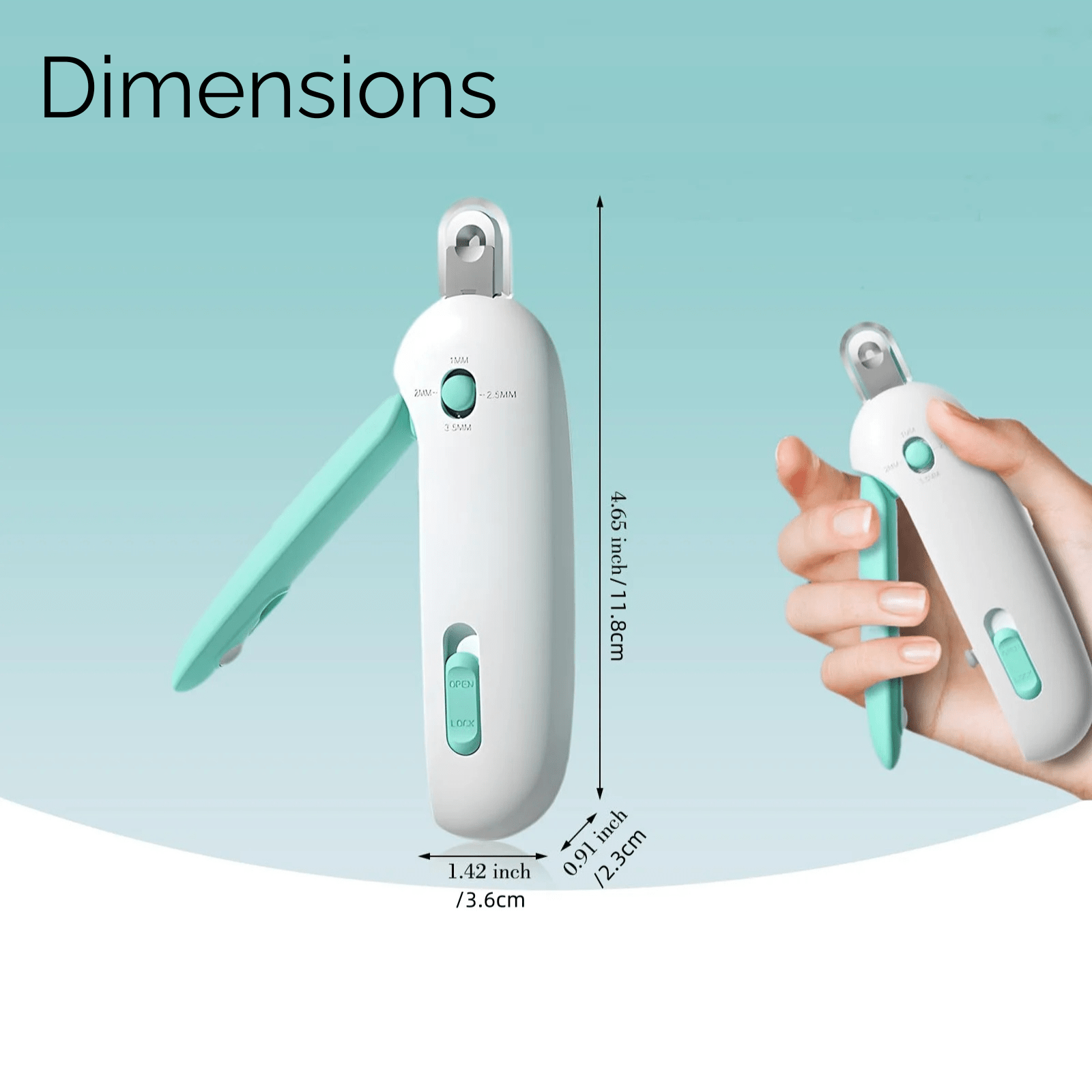 Dailypets Professional Pet Nail Trimmer with Ergonomic Grip and Adjustable Opening
