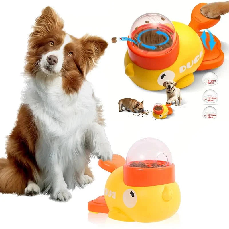 Dailypets Puzzle Feeder Toy for Dogs – Battery-Free Duck Treat Dispenser