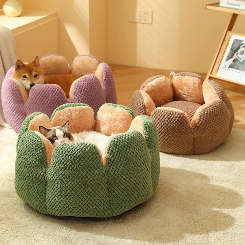 Dailypets Shell Cat Retreat – Soft Fleece Calming Cat Bed