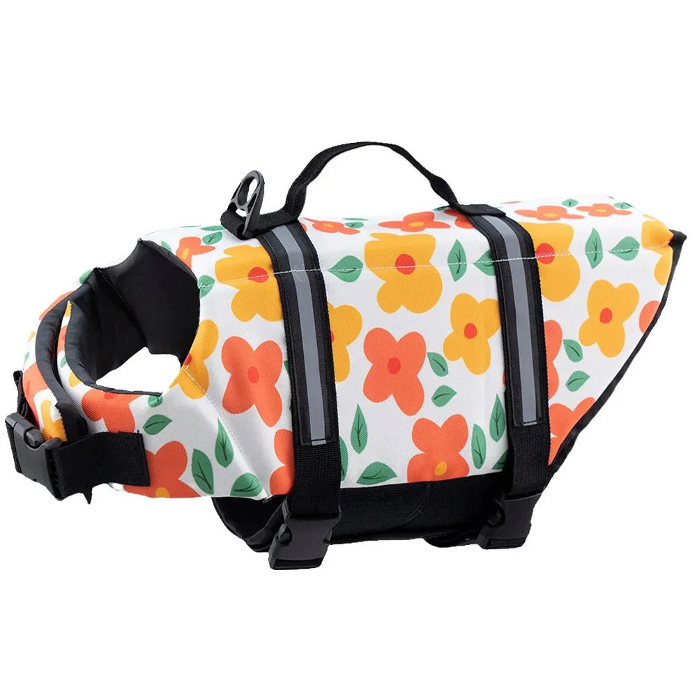 Dailypets Reflective Dog Life Jacket with Adjustable Fit for Swimming & Water Sports