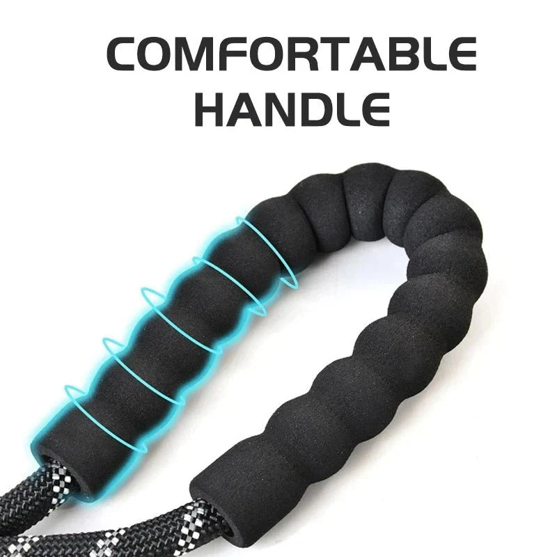 Dailypets Braided Reflective Dog Leash with Padded Handle for Everyday Walks